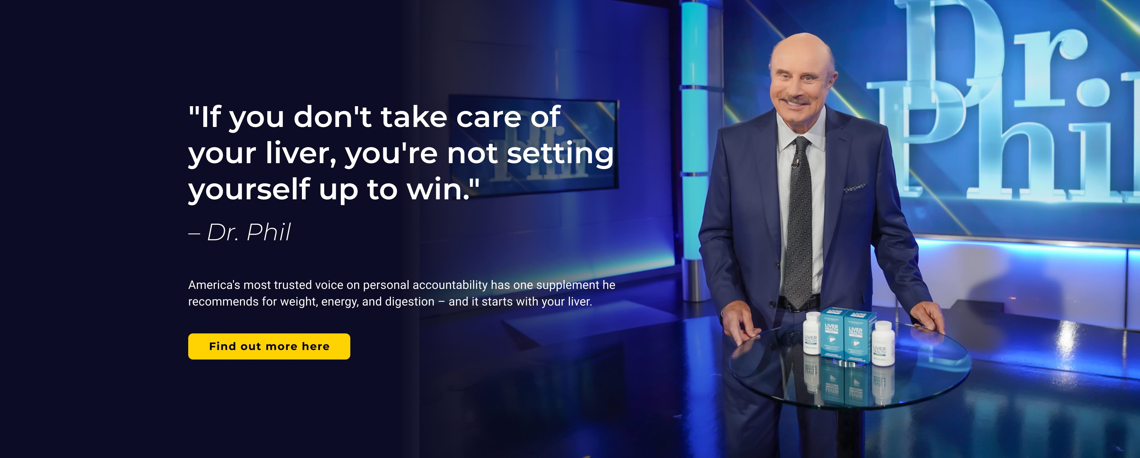 Banner featuring Dr. Phil